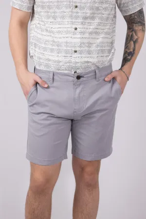 1897 Original 8" Heavy Wash Twill Shorts for Men in Light Grey | 5GLX1222-LT GREY