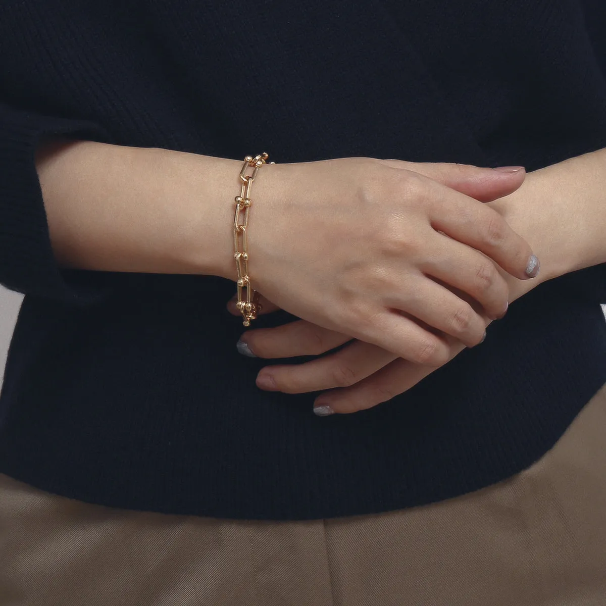 18K Gold-Plated Vachette Bracelet