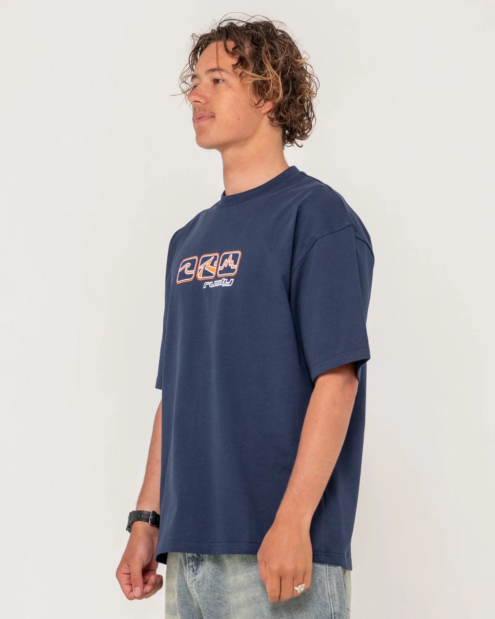 3 Squared Oversized Heavy Graphic Tee