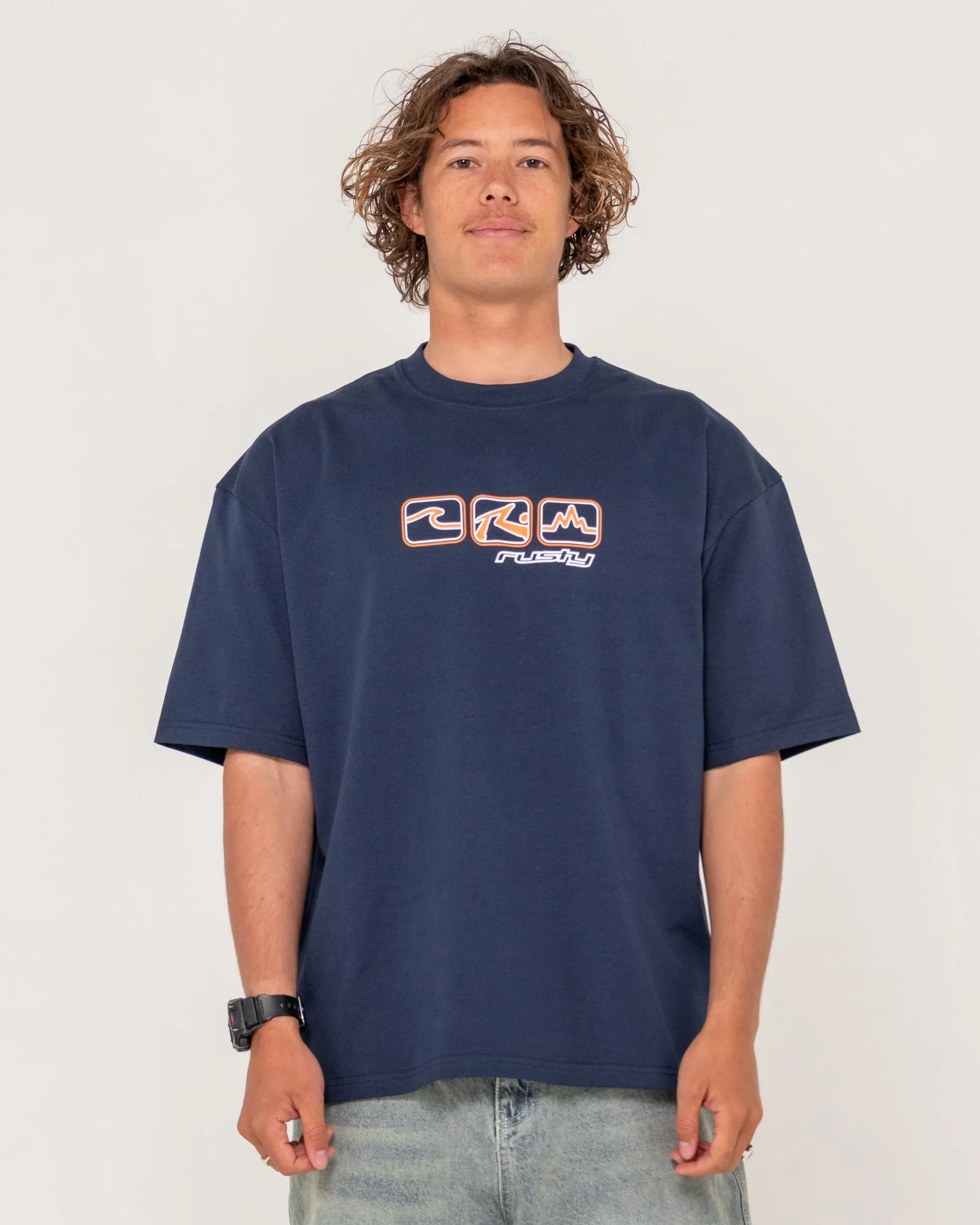 3 Squared Oversized Heavy Graphic Tee