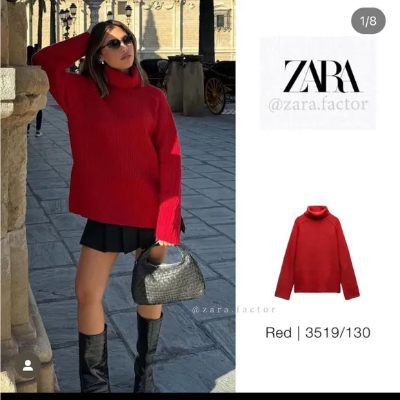 Ada high collar knit sweater