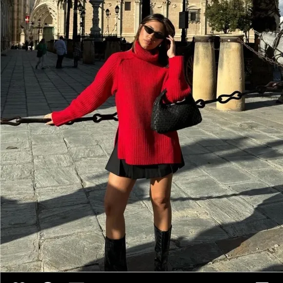 Ada high collar knit sweater