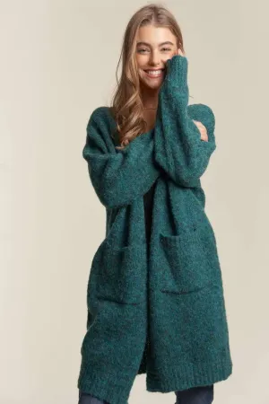 ADORA 2 Tone Sweater Pocket Cardigan