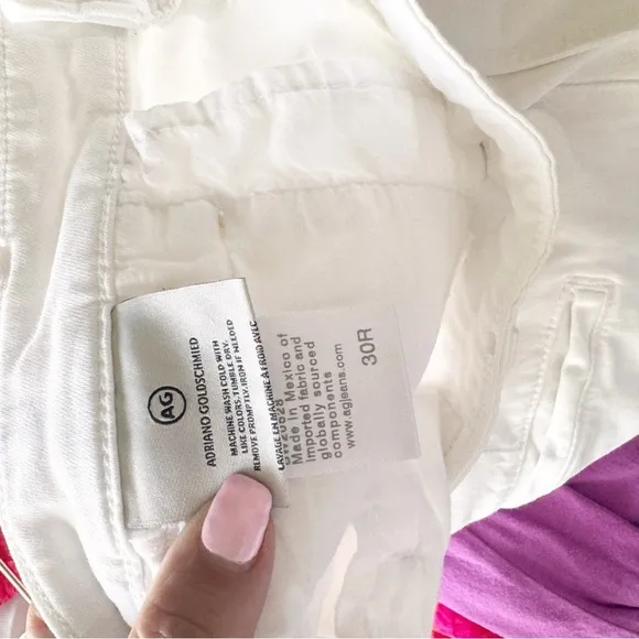 AG White Caden Shorts