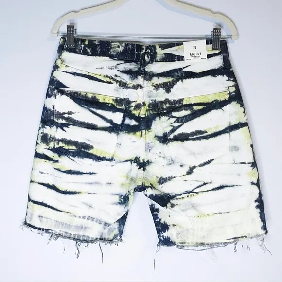 AGOLDE - Tie Dye Denim Shorts