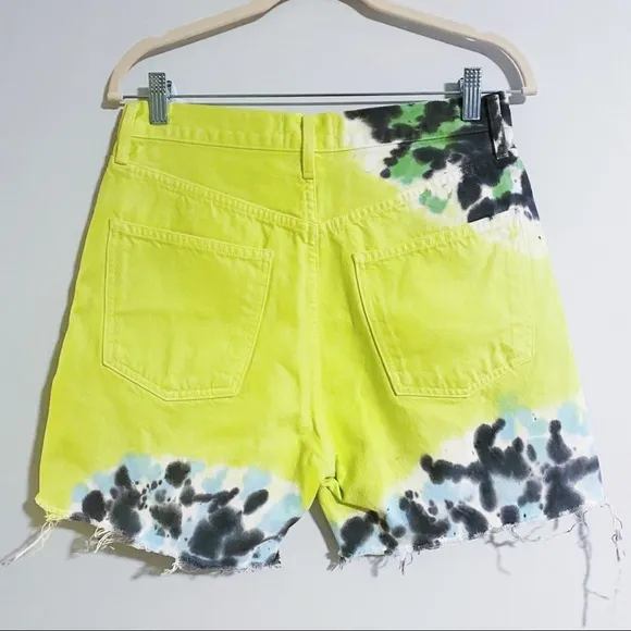 AGOLDE - Tie Dye Denim Shorts