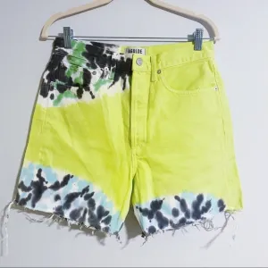 AGOLDE - Tie Dye Denim Shorts