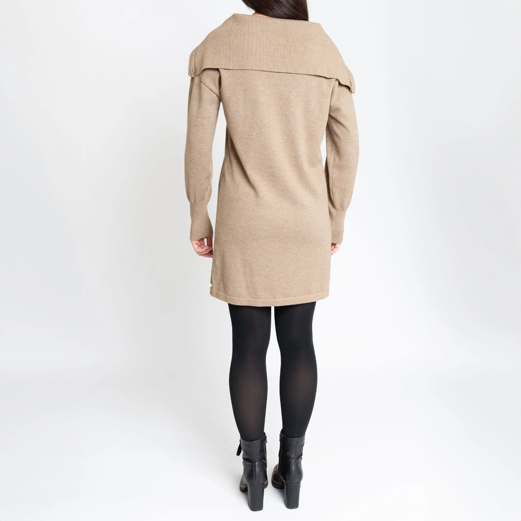 Alessia Quarter Zip Sweatshirt Dress