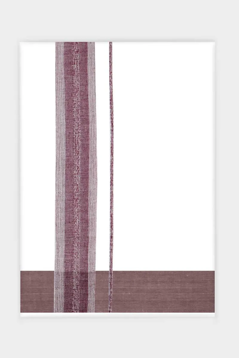Alex Inila - Bean Red Smooth Cotton Double Layered Dhoti With Fancy Borders | Uathayam
