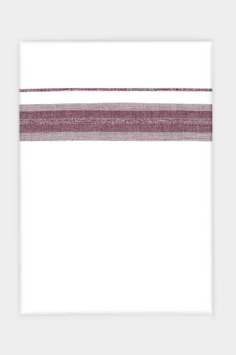 Alex Inila - Bean Red Smooth Cotton Double Layered Dhoti With Fancy Borders | Uathayam