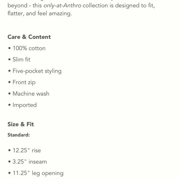 Anthropologie Pilcro Ultra High Rise Slim Denim Jean Shorts