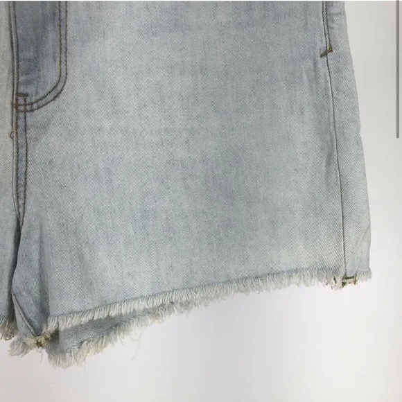 Anthropologie Pilcro Ultra High Rise Slim Denim Jean Shorts