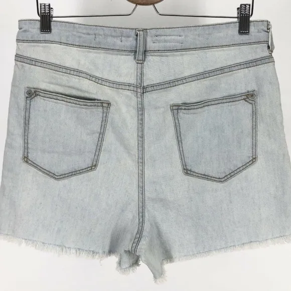 Anthropologie Pilcro Ultra High Rise Slim Denim Jean Shorts