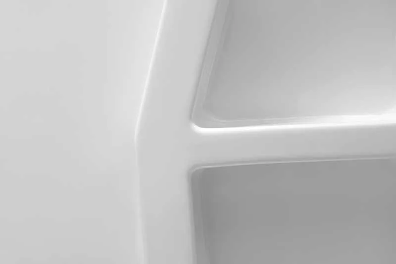 Anzzi Rose 48 in. x 36 in. x 74 in. 3-piece DIY Friendly Alcove Shower Surround in White