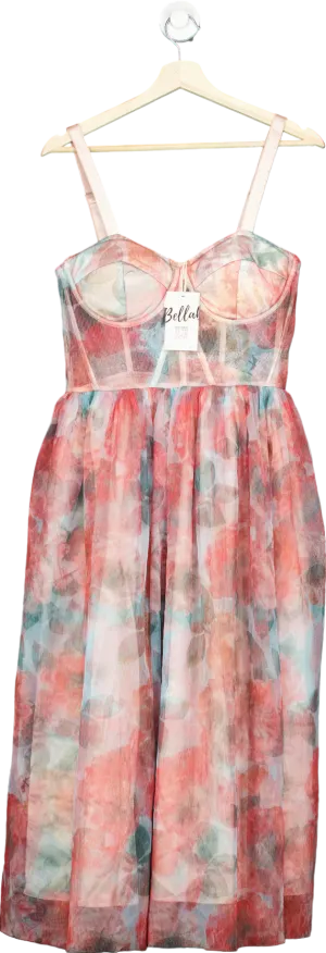 Bella Barnett Floral Mesh Dress XL