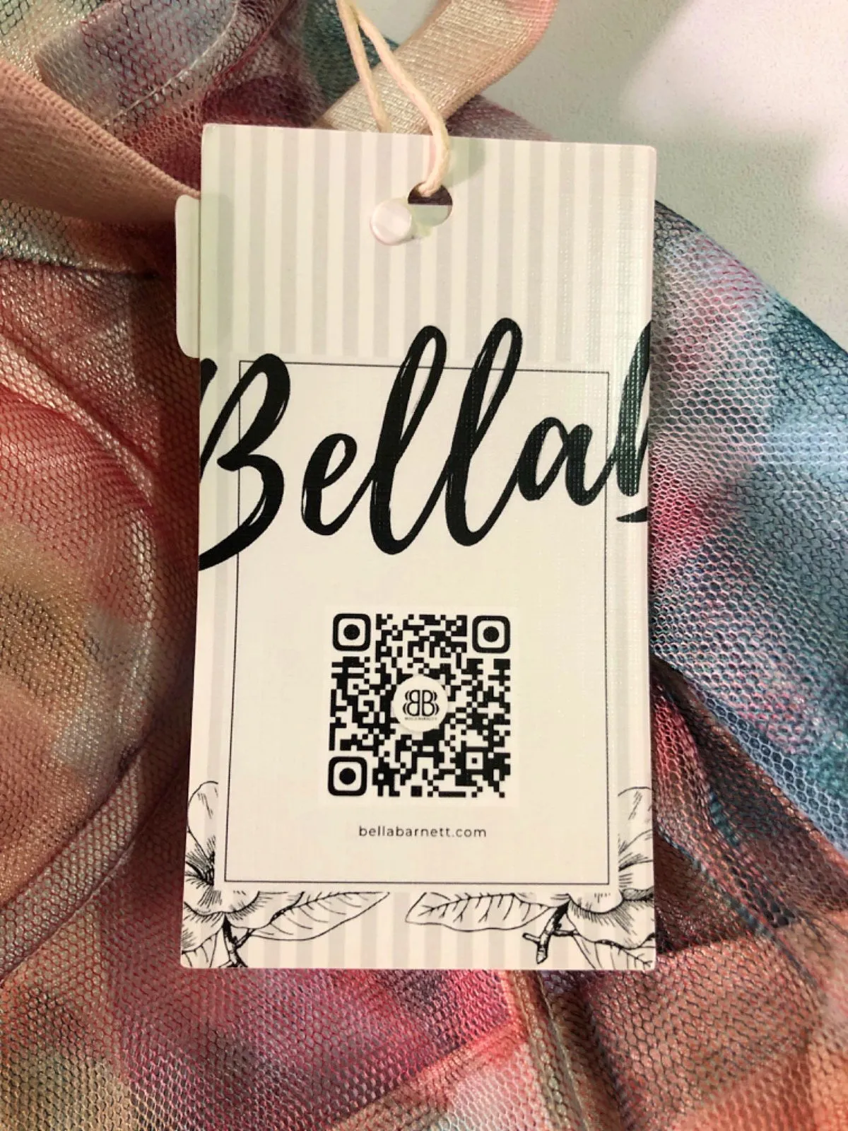 Bella Barnett Floral Mesh Dress XL