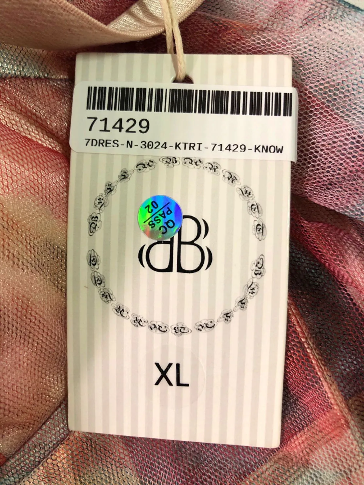 Bella Barnett Floral Mesh Dress XL