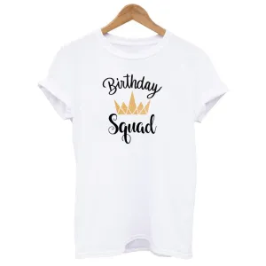 Birthday Squad Crown T-shirt