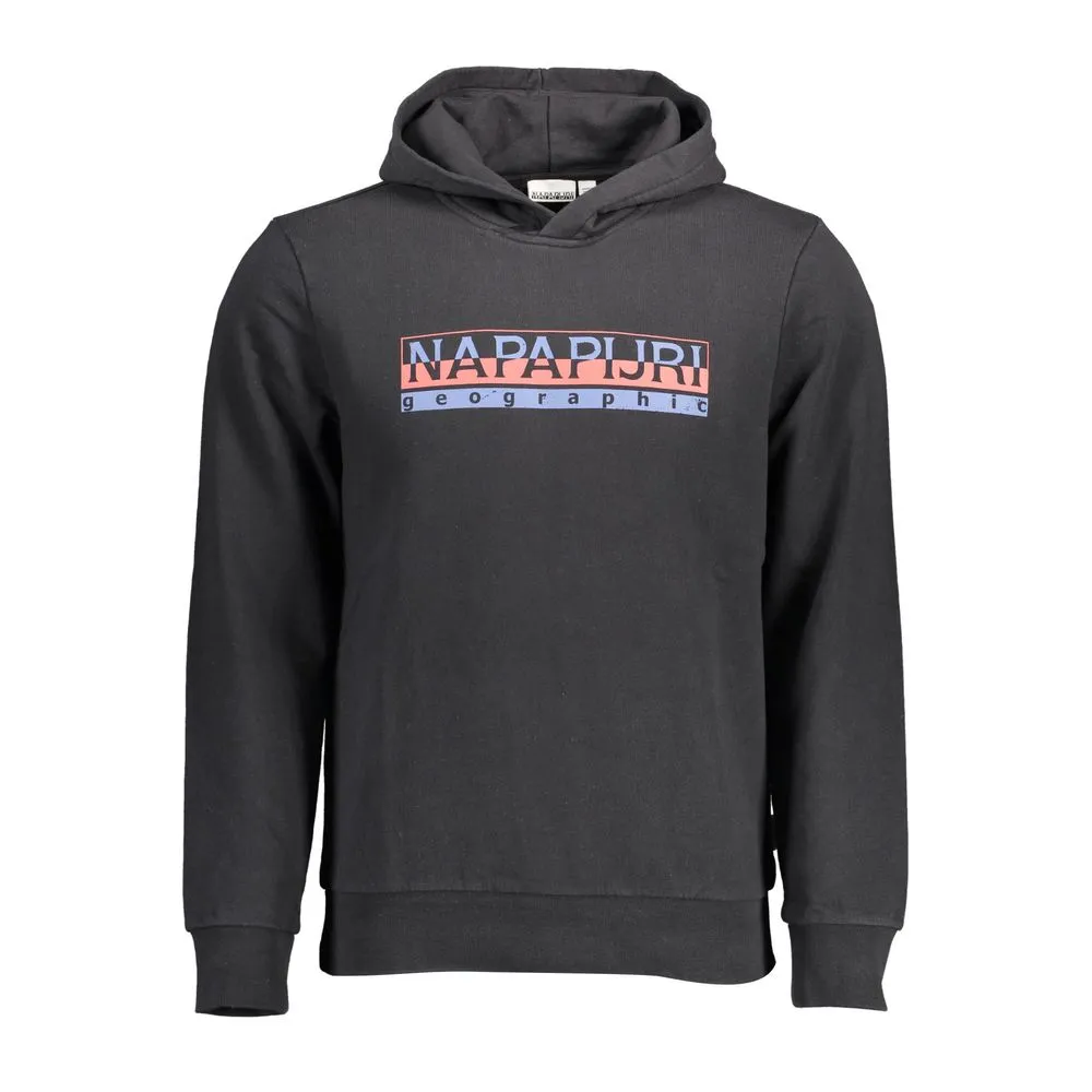 Black Cotton Men Sweater