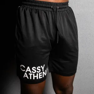 Black Watermark Gym Shorts