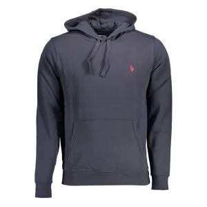 Blue Cotton Men Sweater