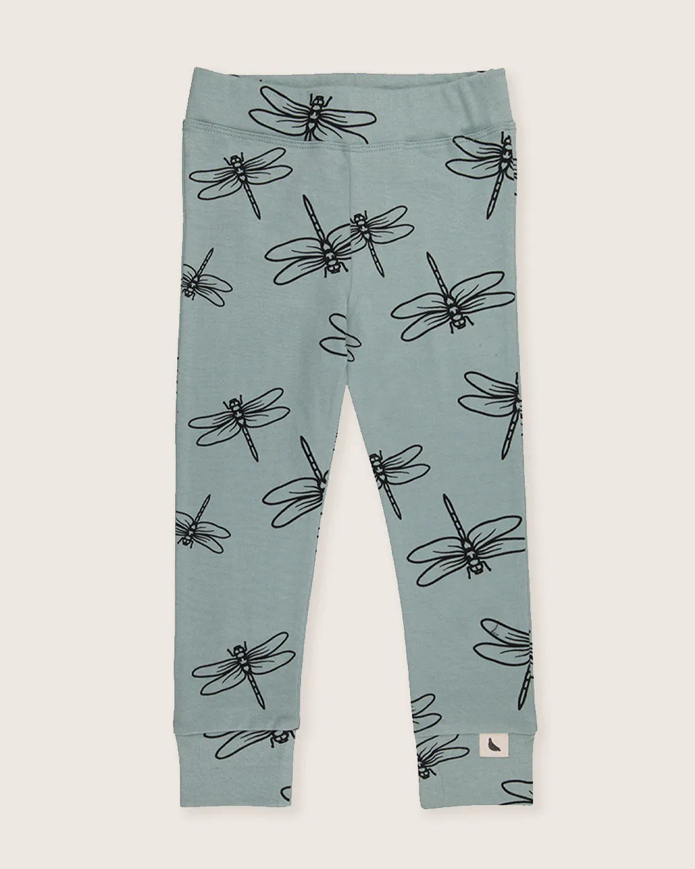 Blue Damselfly Print Leggings