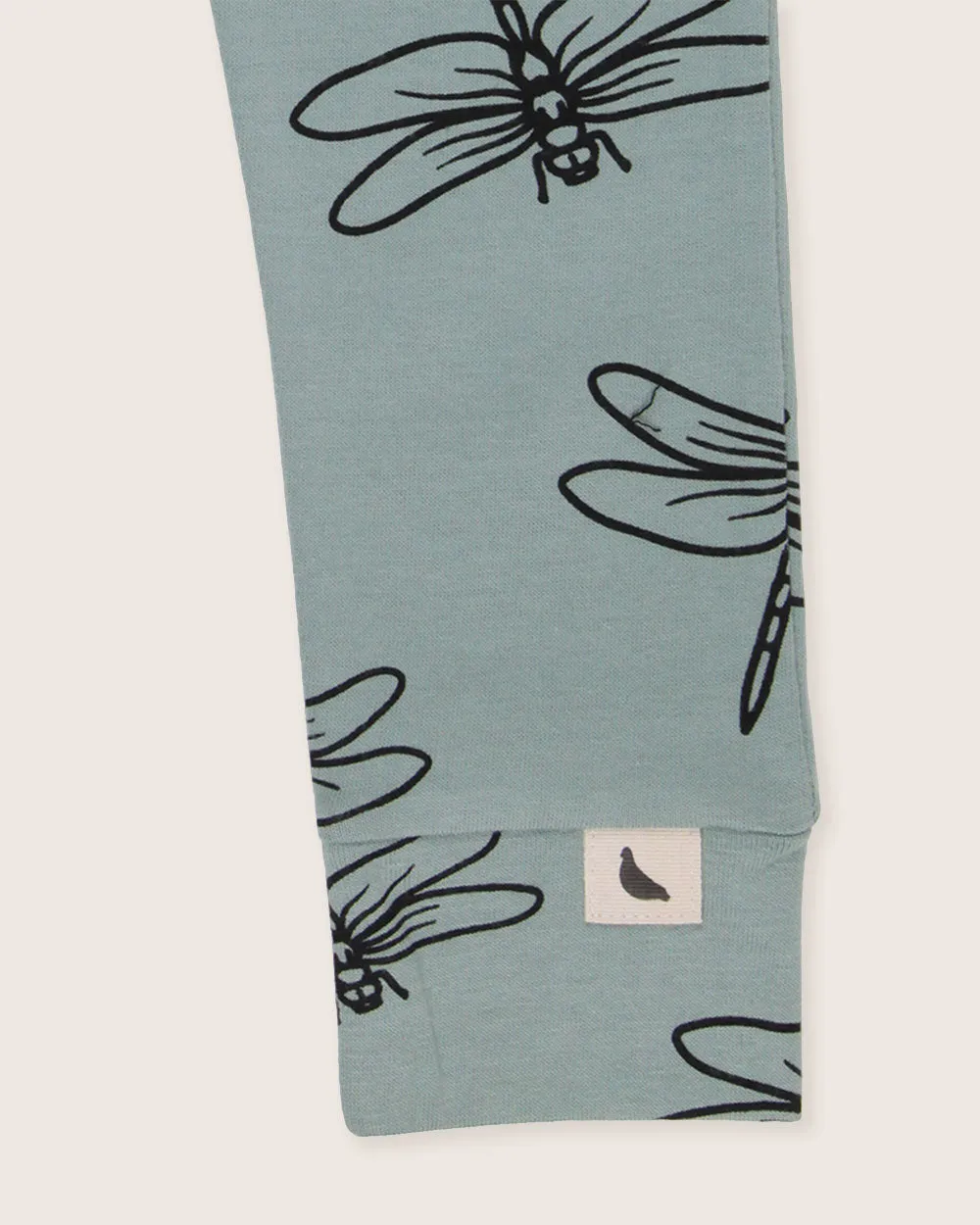 Blue Damselfly Print Leggings