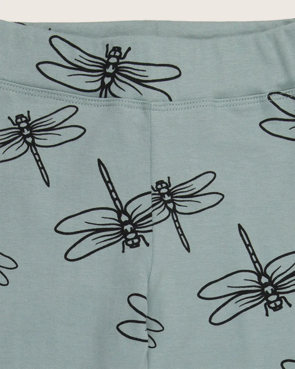 Blue Damselfly Print Leggings
