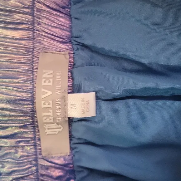 Blue Iridescent 'Light it Up' Tennis Shorts Eleven by Venus Williams SZ. MD NWT