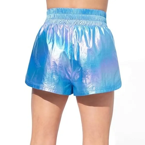 Blue Iridescent 'Light it Up' Tennis Shorts Eleven by Venus Williams SZ. MD NWT