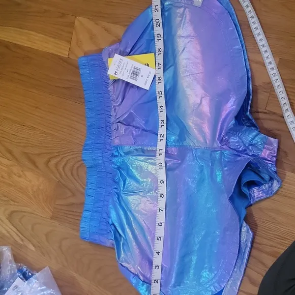 Blue Iridescent 'Light it Up' Tennis Shorts Eleven by Venus Williams SZ. MD NWT
