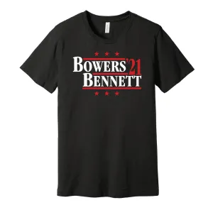 Bowers & Bennett '21 - Georgia Football Political Campaign Parody T-Shirt - Hyper Than Hype Shirts