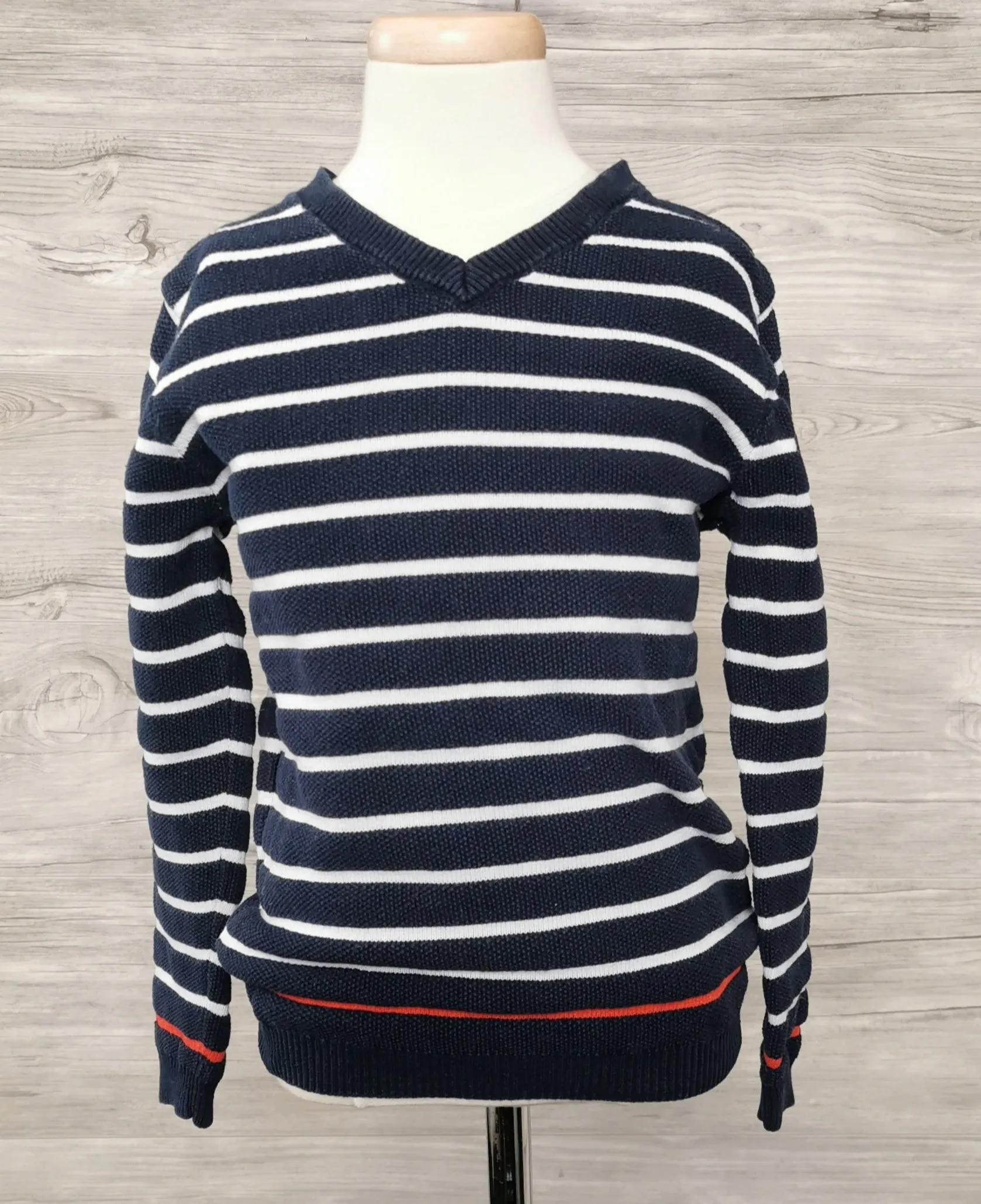 BOY SIZE 6 YEARS - Okaïdi, Thick Knit, V-Neck Sweater EUC B31