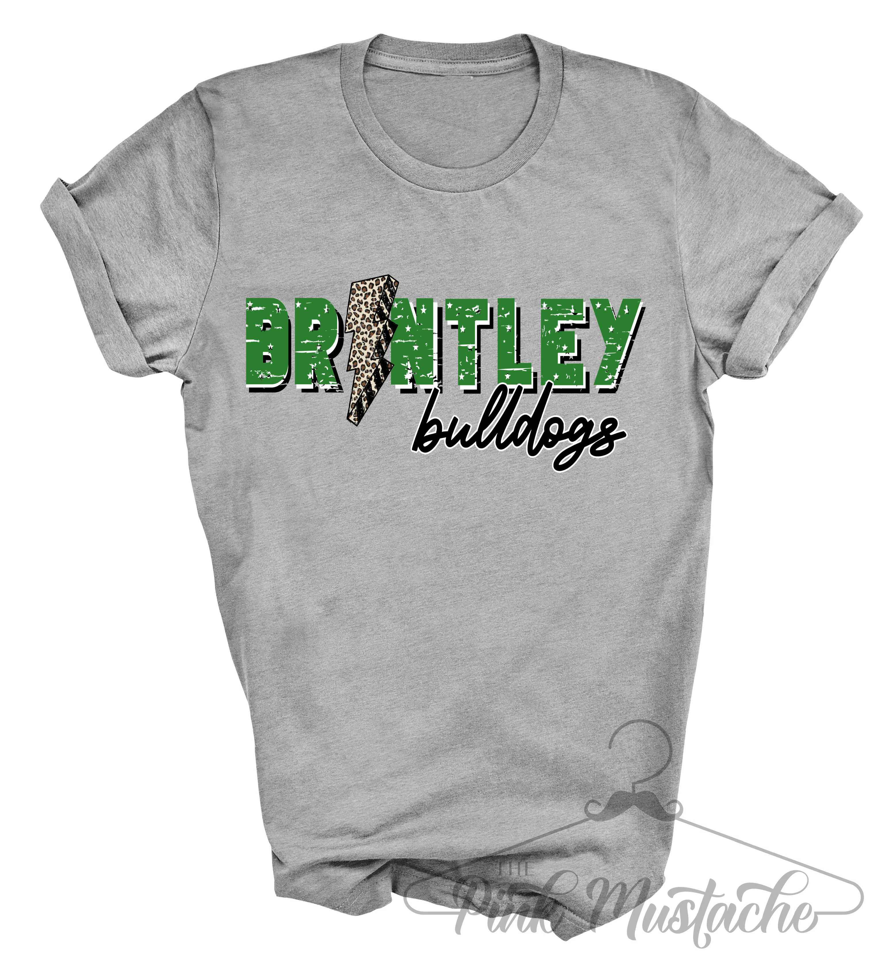 Brantley Bulldogs Lightning Bolt Soft Style School Tee