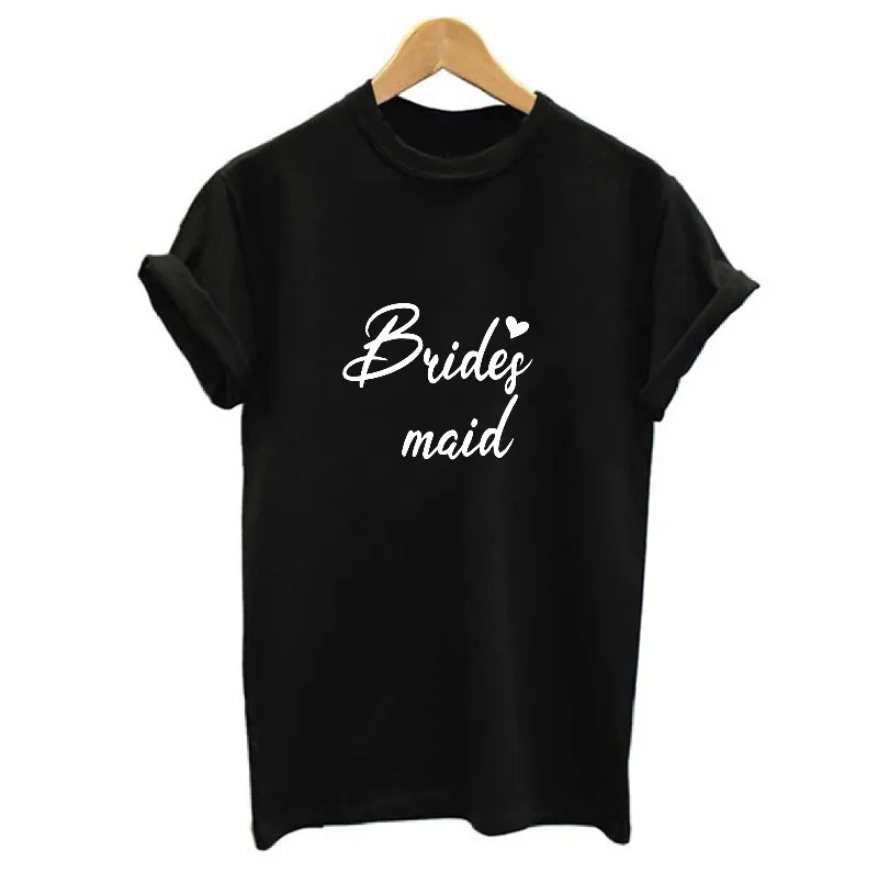 Bridesmaids and Bride Queen Crown Graphic T-shirts