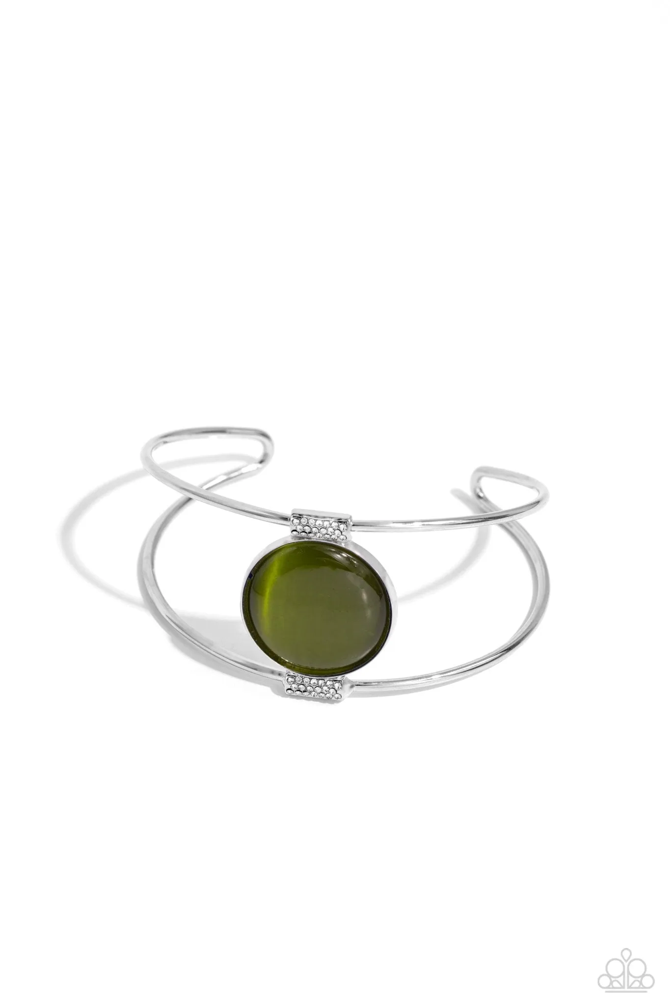 Candescent Cats Eye - Green Bracelet - Paparazzi Accessories
