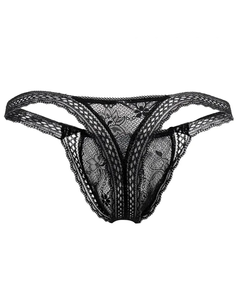 Candyman 99420x Double Lace Thongs Black
