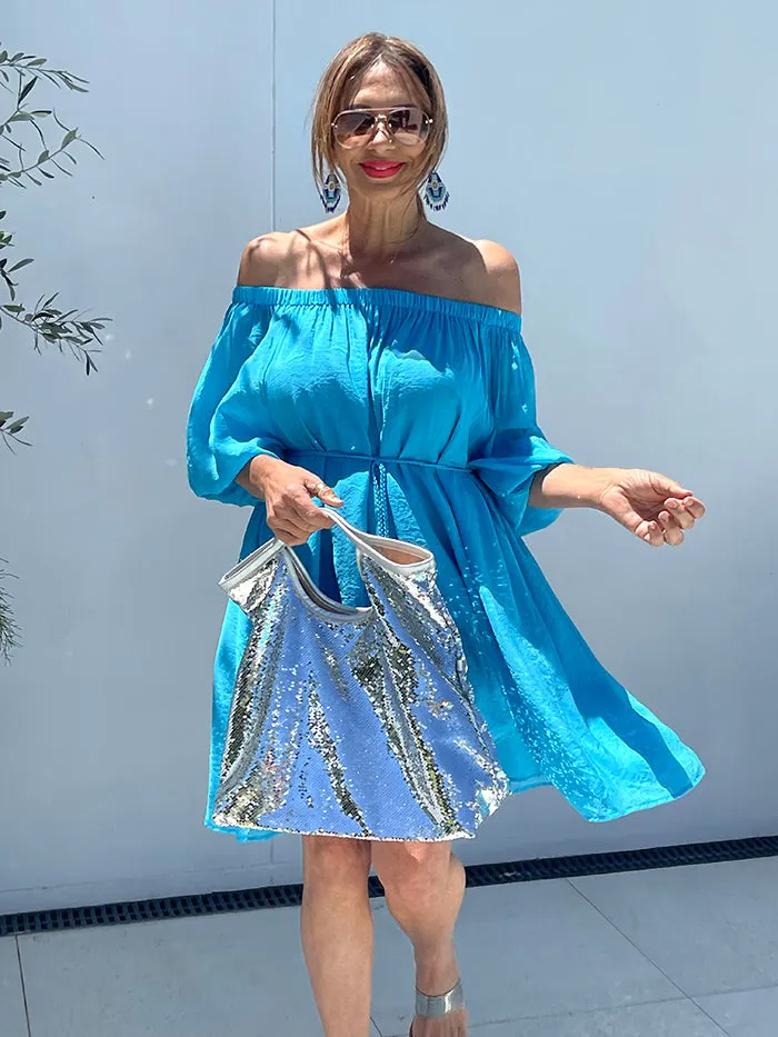 Catalina Short Dress - Blue