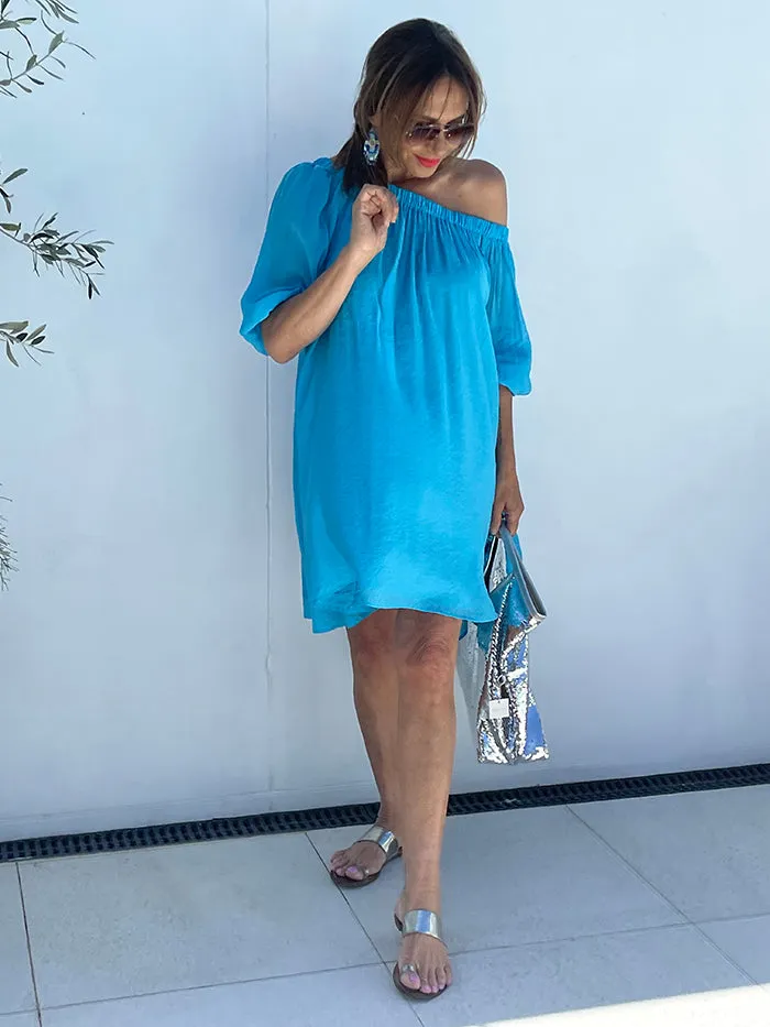 Catalina Short Dress - Blue