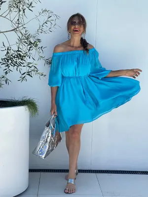 Catalina Short Dress - Blue