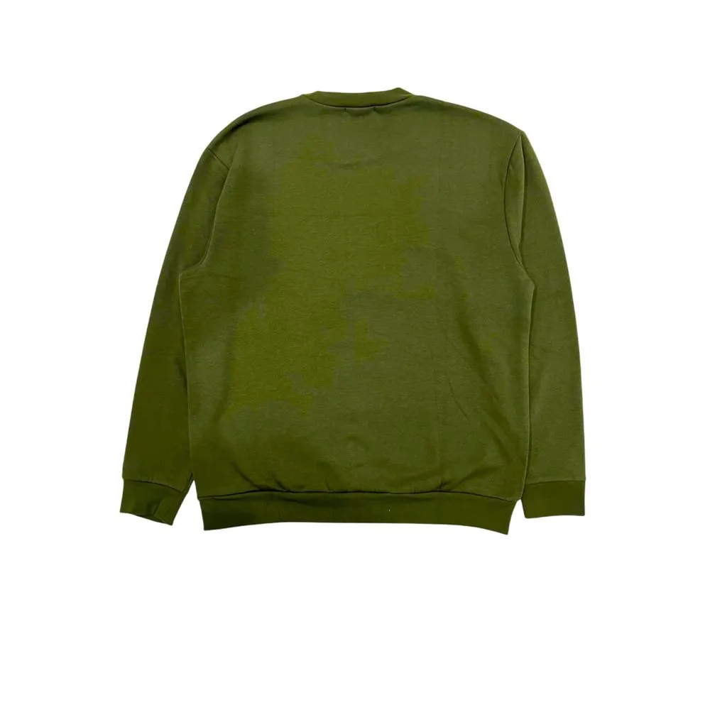 Cavalli Class Green Cotton Men Sweater