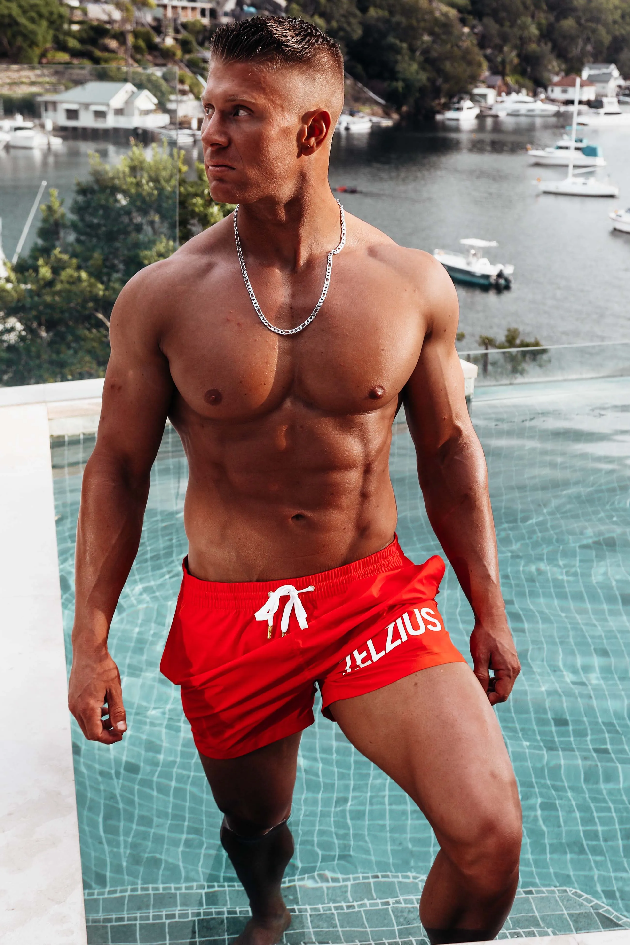 CAVALLO - Men’s shorts in Red
