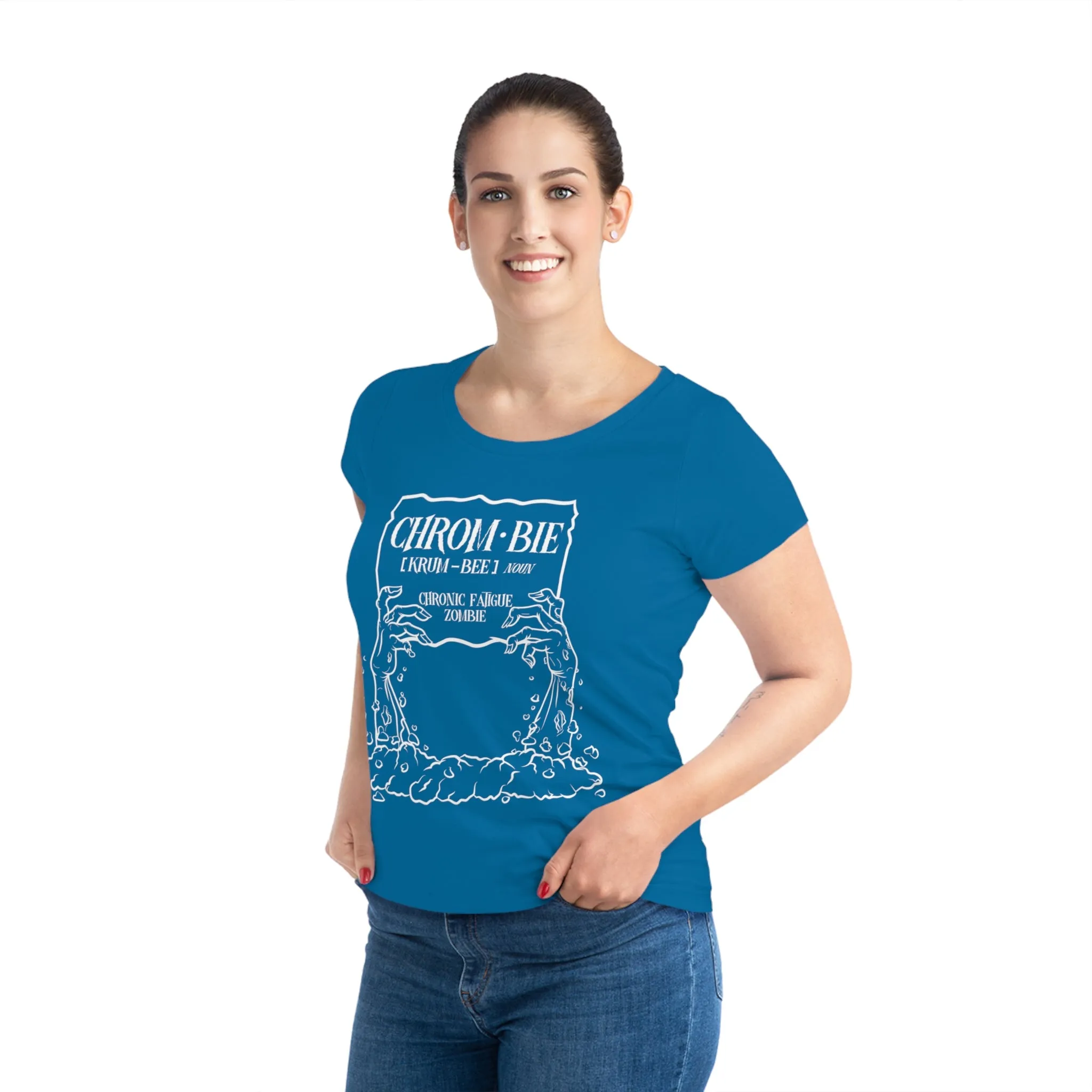 Chrombie, Women's Jazzer T-shirt (Dark), Printed