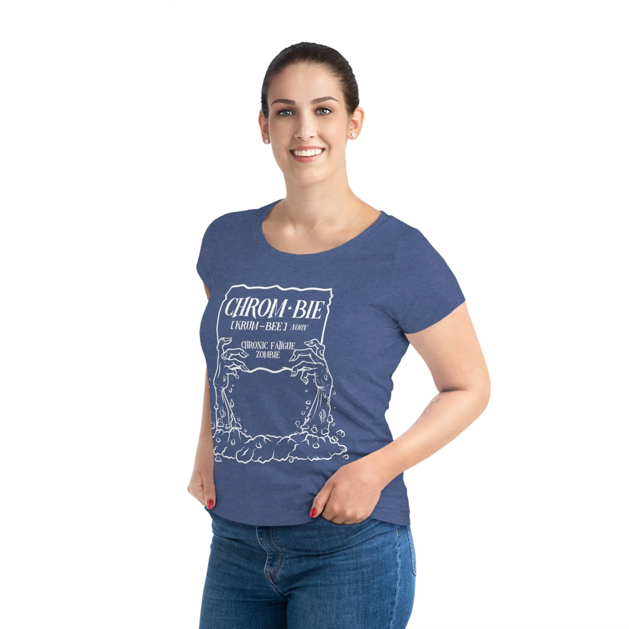 Chrombie, Women's Jazzer T-shirt (Dark), Printed