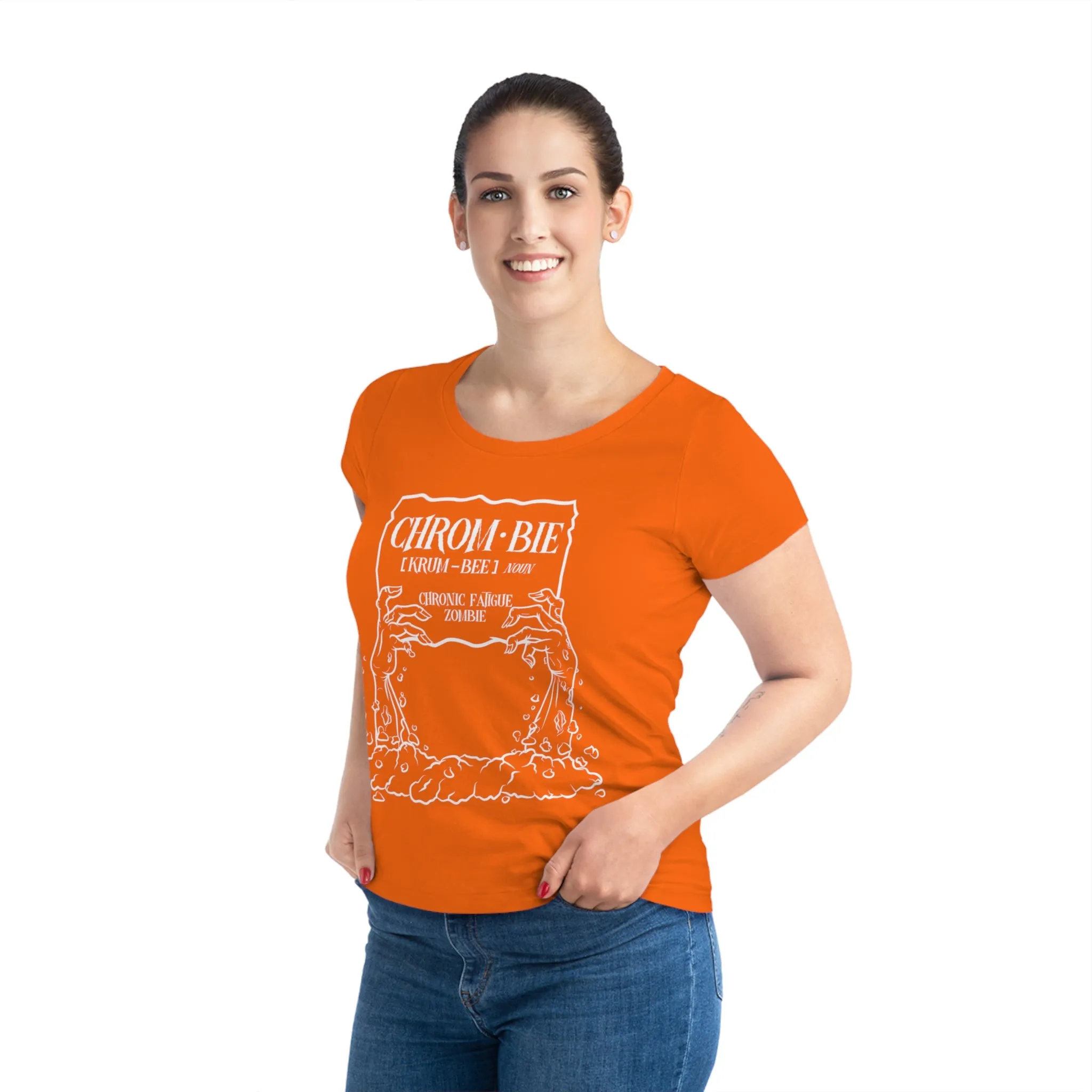 Chrombie, Women's Jazzer T-shirt (Dark), Printed