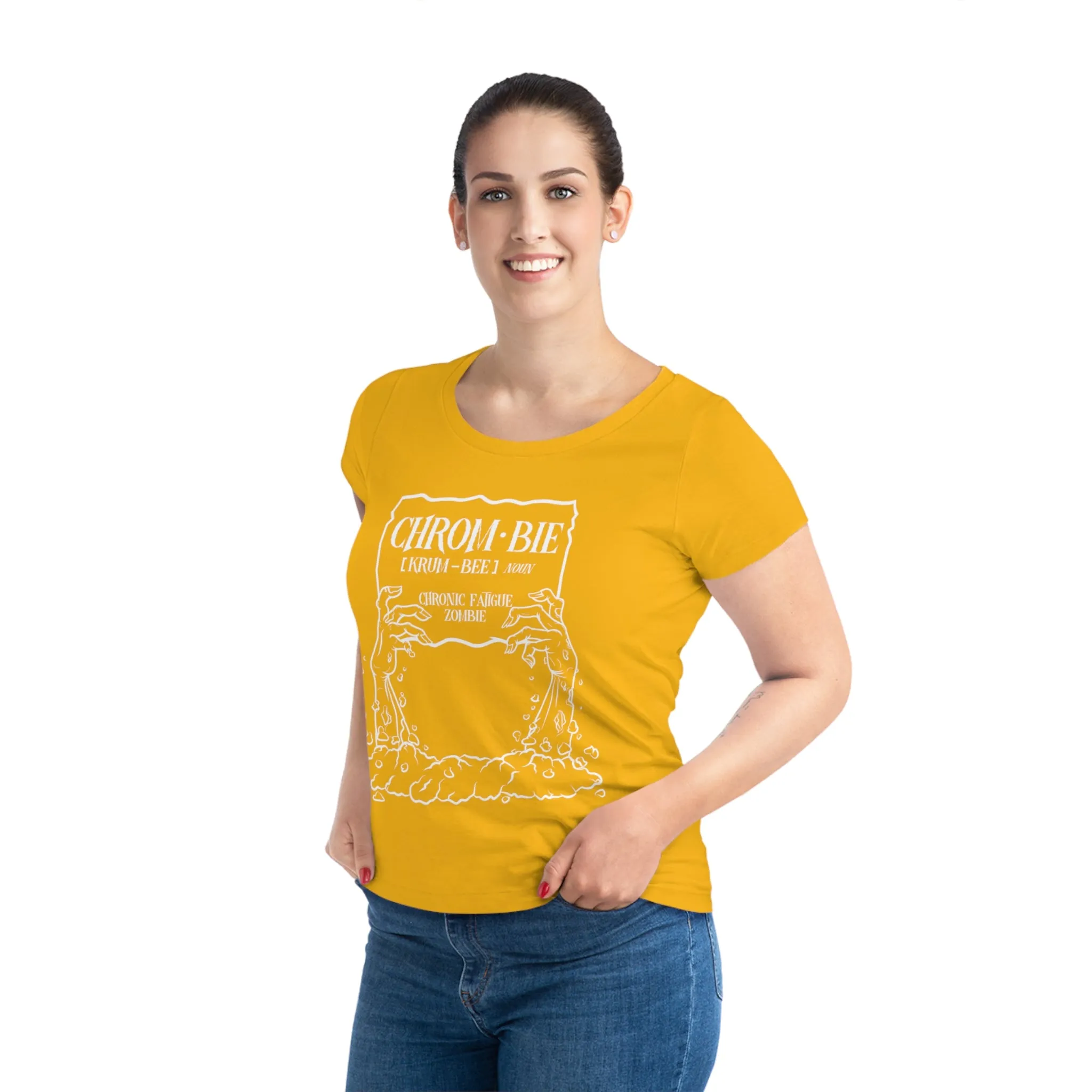 Chrombie, Women's Jazzer T-shirt (Dark), Printed