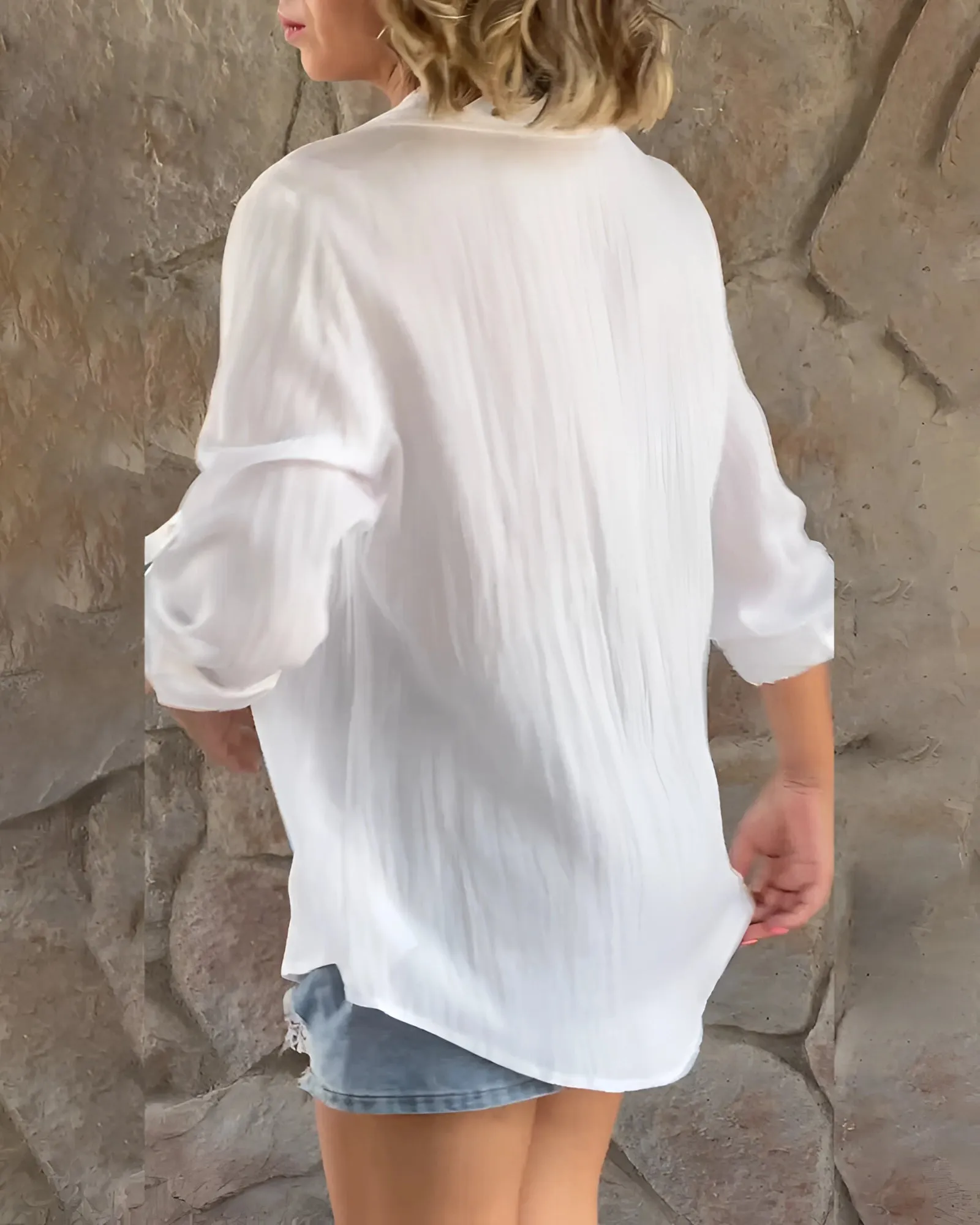 Cleopatra® | Elegant Oversized Linen Blouse
