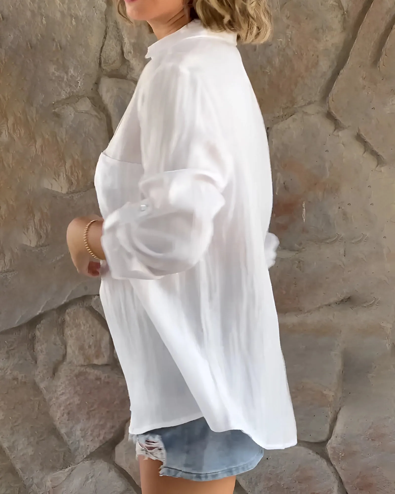 Cleopatra® | Elegant Oversized Linen Blouse