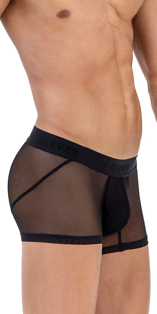 Clever 1625 Yin Yang Trunks Black