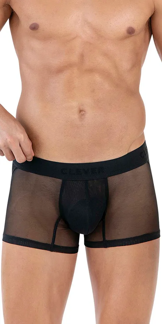 Clever 1625 Yin Yang Trunks Black